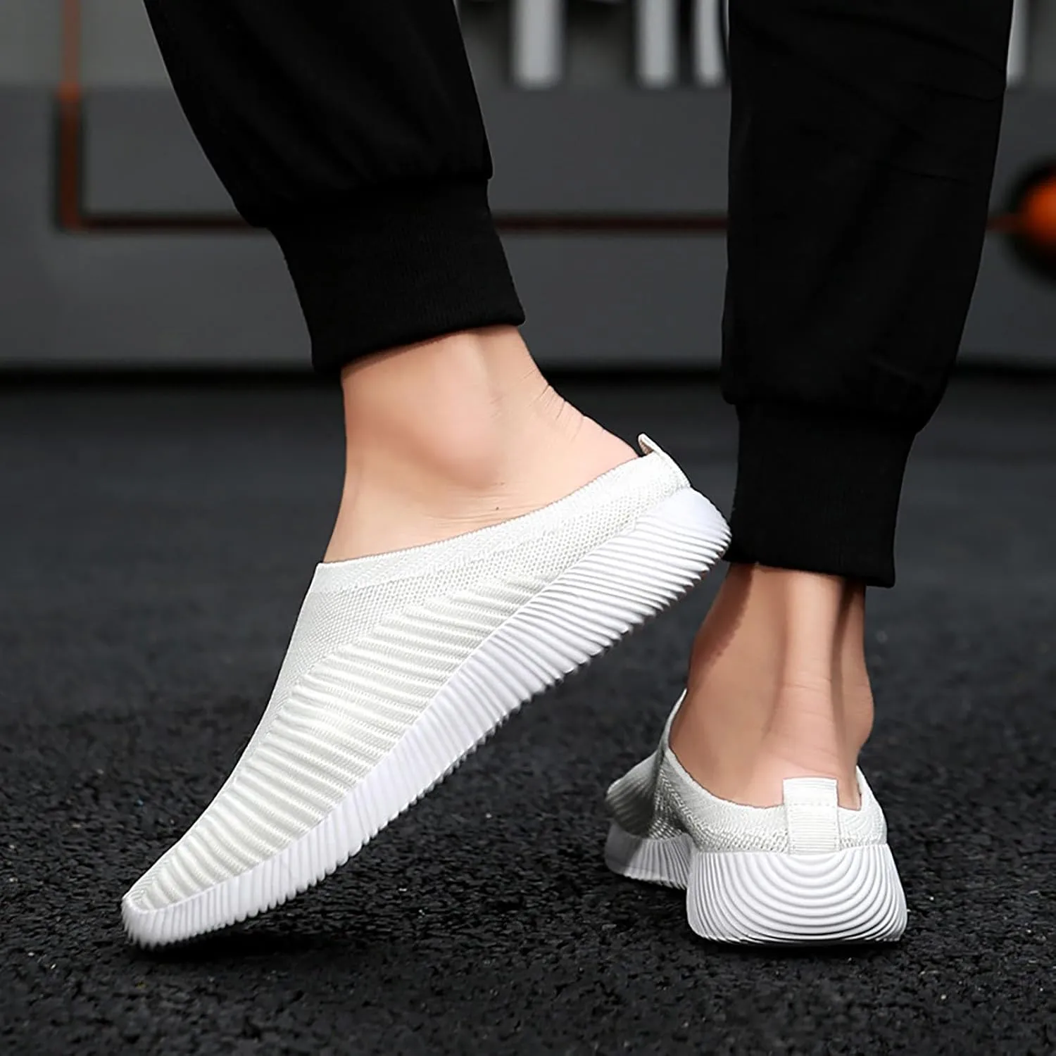 Women's Backless Slip on Mesh Sneakers Shoes Mens Casual Shoes Arch Support Women's Casual Shoes Women Shoes Sneakers White Tennis Shoe Trainers Shoe