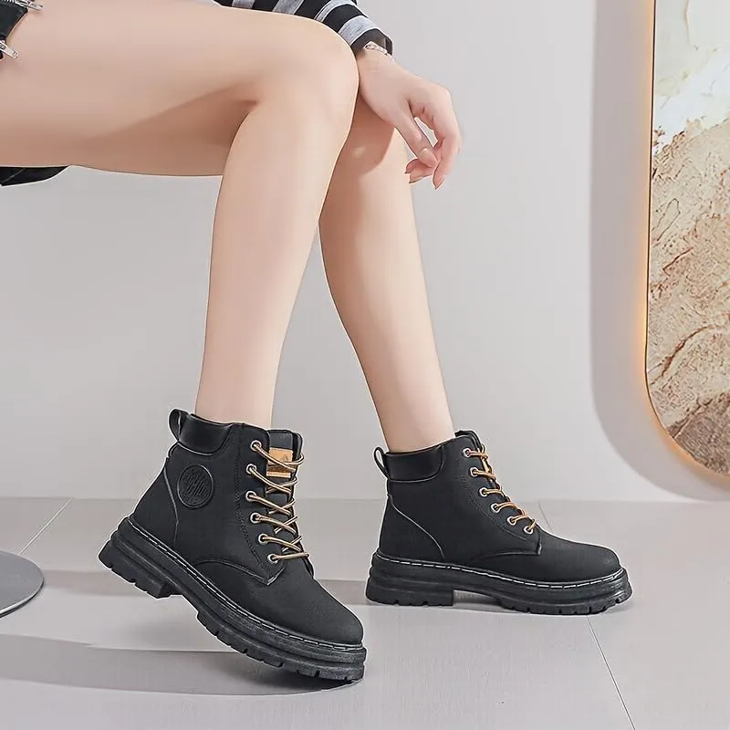 Women's Hiking Work Waterproof Boots Winter Snow Comfort Camping Casual Shoes Outdoor Fashion Sneakers