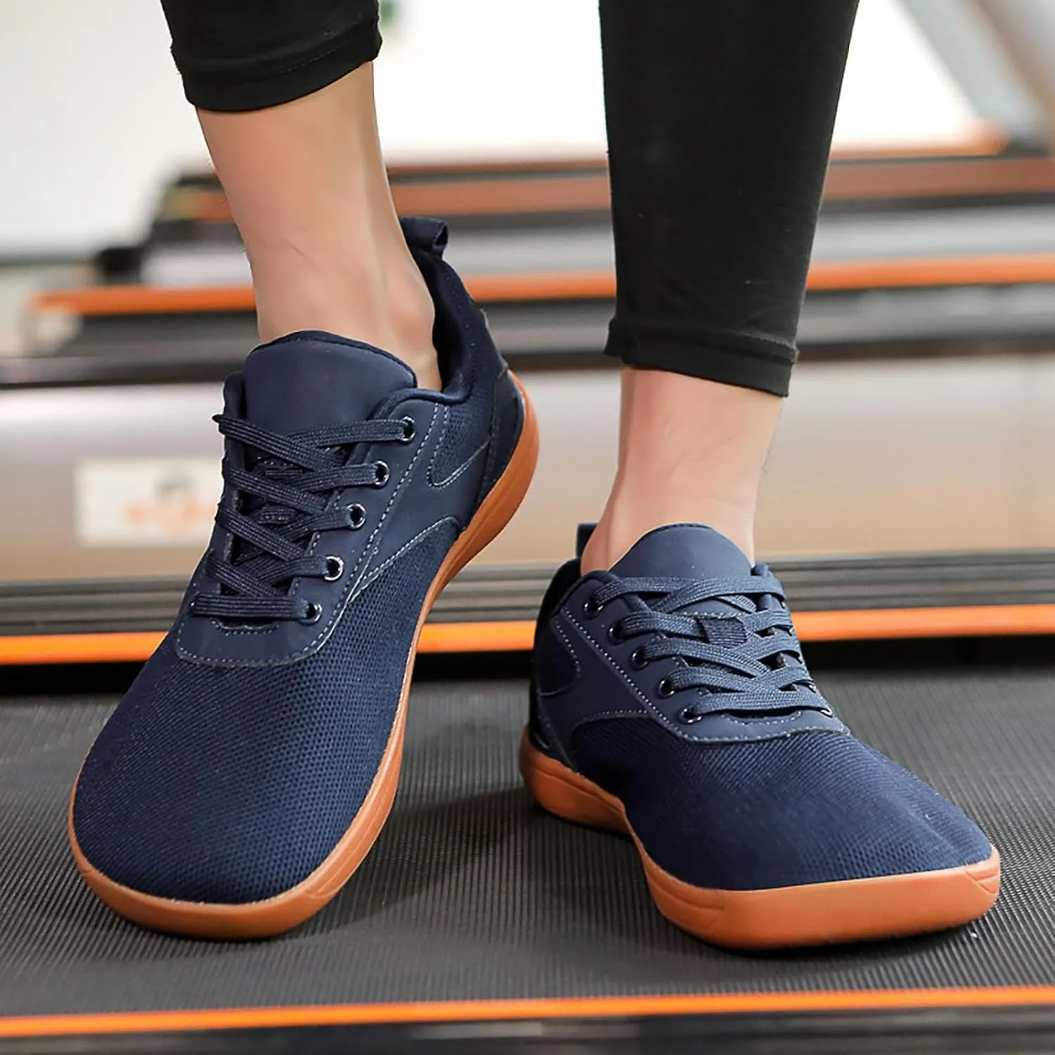 Womens Lace Up Shoes Breathable Flat Trainer Running Walking Sneakers Ladies Gym Trainer Fitness Jogging