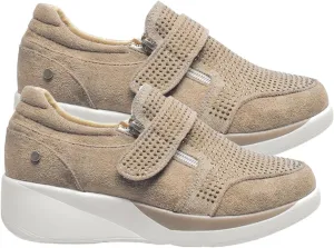 Womens Wedges Breathable Thick Sole Casual Sport Shoes Closed Toe Heeled Comfortable Fashion Sneakers No Lace Comfy Outdoor Walking Shoes for Ladies